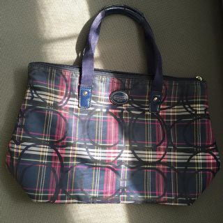 コーチ(COACH)のお値下げ COACH タータン トートバッグ(トートバッグ)