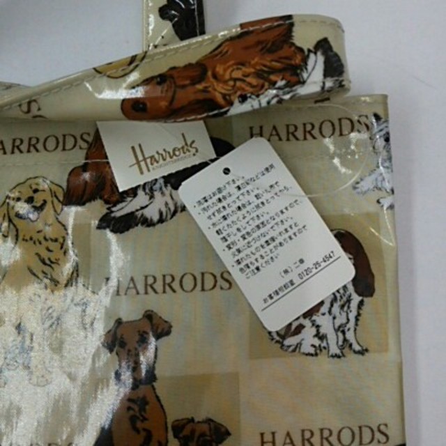 Harrods(ハロッズ)の【未使用】ドッグ柄ハロッズ 手提げバック レディースのバッグ(その他)の商品写真