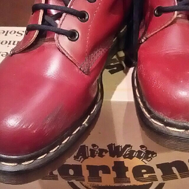 Dr.Martens(ドクターマーチン)のドクターマーチン チェリーレッド 14ホール レディースの靴/シューズ(ブーツ)の商品写真