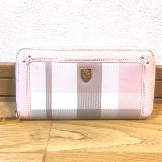 バーバリーブルーレーベル(BURBERRY BLUE LABEL)の♡バーバリー ブルーレーベル 財布 クレストブリッジ ピンク♡(財布)