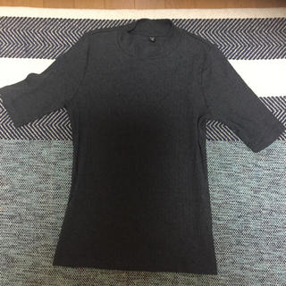 ユニクロ(UNIQLO)のハイネック五分袖Tシャツ(Tシャツ(長袖/七分))