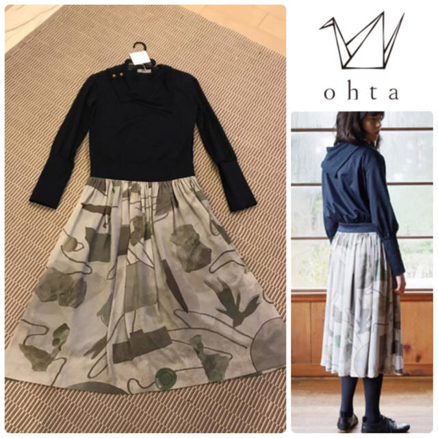 ohta scarf mono dress♡オータ スカーフ モノ ドレス | フリマアプリ ラクマ