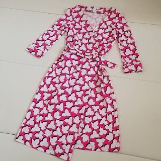 ダイアンフォンファステンバーグ(DIANE von FURSTENBERG)のダイアンフォン フローラルデザイン ラップワンピース (ひざ丈ワンピース)