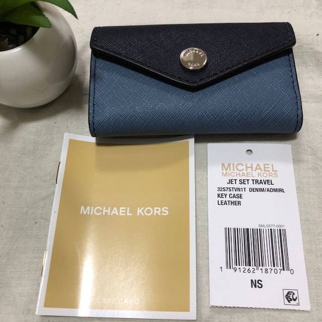 新品未使用★マイケルコース MICHAEL KORS キーチェーン デニムカラー