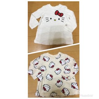 エイチアンドエム(H&M)のH&M キティちゃん長袖Ｔシャツ 2枚セット    サイズ 70(Ｔシャツ)