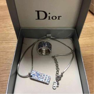 クリスチャンディオール(Christian Dior)のクリスチャンディオール ネックレスとリングのセット(リング(指輪))