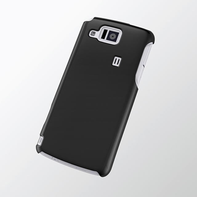 ELECOM(エレコム)のau AQUOS PHONE CL IS17SH用シェルカバー ブラック スマホ/家電/カメラのスマホアクセサリー(Androidケース)の商品写真
