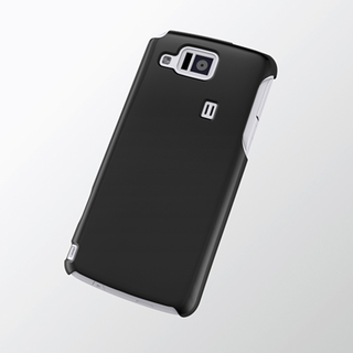 エレコム(ELECOM)のau AQUOS PHONE CL IS17SH用シェルカバー ブラック(Androidケース)