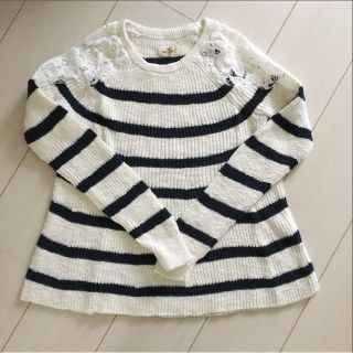 ホリスター(Hollister)の着用1回♡HOLLISTER 肩レース ニット(ニット/セーター)