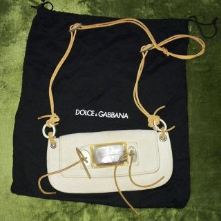 ドルチェアンドガッバーナ(DOLCE&GABBANA)の最終値下げ✨ドルチェ&ガッバーナのスウェードショルダーバッグ♪お財布にも(ショルダーバッグ)