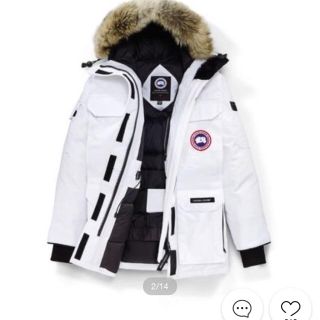 CANADA GOOSE - カナダグース レディースMダウンコート白の通販 by