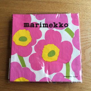 マリメッコ(marimekko)の新品未使用 マリメッコ  ペーパーナプキン ウニッコ ピンク(テーブル用品)