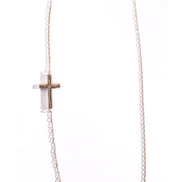 eimy istoire(エイミーイストワール)のeimy istoire  K10 crossed neckl レディースのアクセサリー(ネックレス)の商品写真