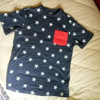 オールドネイビー(Old Navy)の美品オールドネイビーKIDS150Tシャツ半袖ネイビー星大人9号(Tシャツ/カットソー)