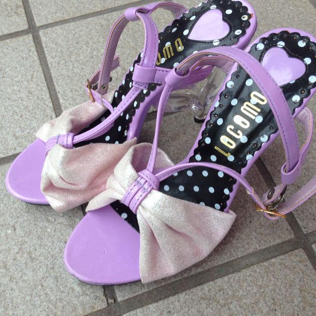 夏物処分♡紫サンダル Lサイズ レディースの靴/シューズ(サンダル)の商品写真