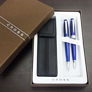 クロス(CROSS)の新品 クロス ベイリー ボールペン&シャーペン&ペンケース/ブルー/ギフトセット(ペン/マーカー)