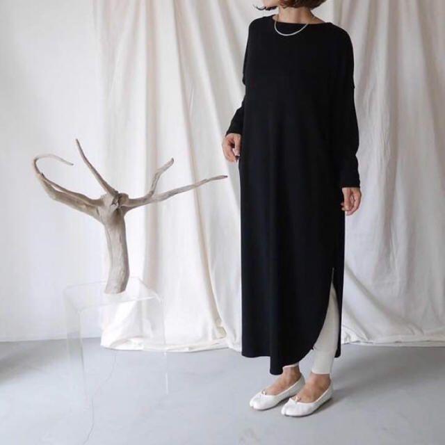 Ron Herman(ロンハーマン)のargue ☆完売☆smooth wool dress BLACK レディースのワンピース(ロングワンピース/マキシワンピース)の商品写真