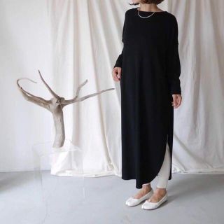 ロンハーマン(Ron Herman)のargue ☆完売☆smooth wool dress BLACK(ロングワンピース/マキシワンピース)