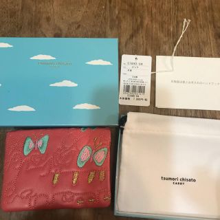 ツモリチサト(TSUMORI CHISATO)のツモリチサト  チョウネコ パスケース 新品(名刺入れ/定期入れ)