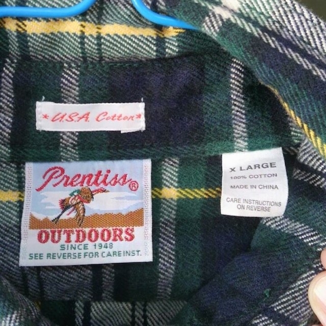 しゃらく様専用厚手チェック柄シャツ☆Prentiss OUTDOORS 秋冬物 メンズのトップス(シャツ)の商品写真