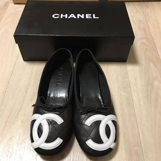 シャネル(CHANEL)のwaco様専用シャネル カンボンライン フラットシューズ(バレエシューズ)