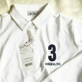 アディダス(adidas)の☆adidasテーラーメイド ゴルフ 長袖シャツ ホワイト(ポロシャツ)