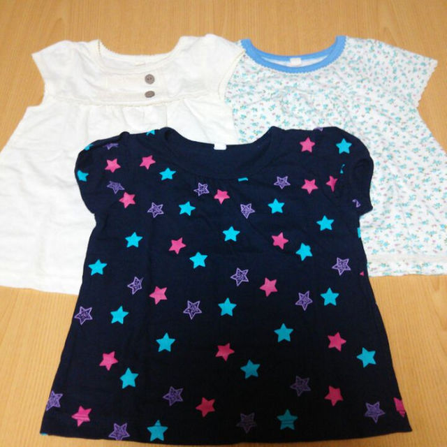 子供Tシャツ３枚セット(100㎝) キッズ/ベビー/マタニティのキッズ服女の子用(90cm~)(その他)の商品写真