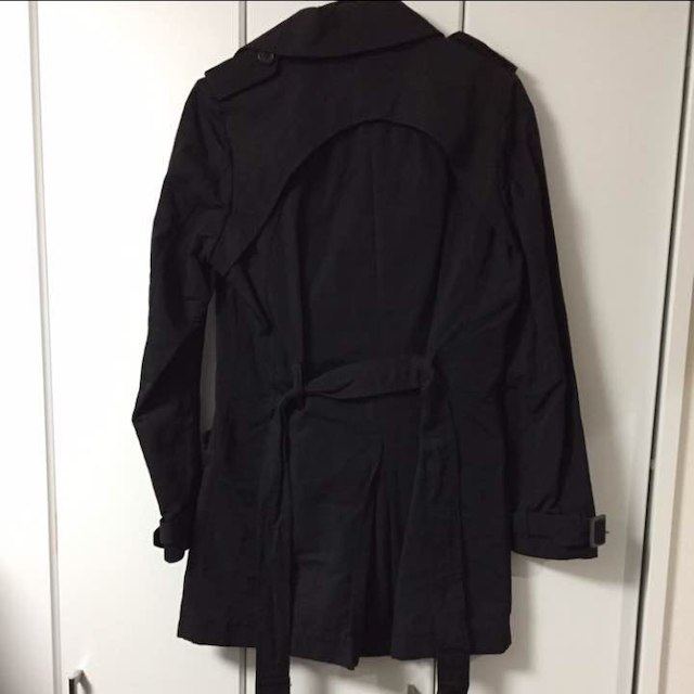 マンオブムーズ man of moods トレンチコート 黒 1 メンズのジャケット/アウター(トレンチコート)の商品写真