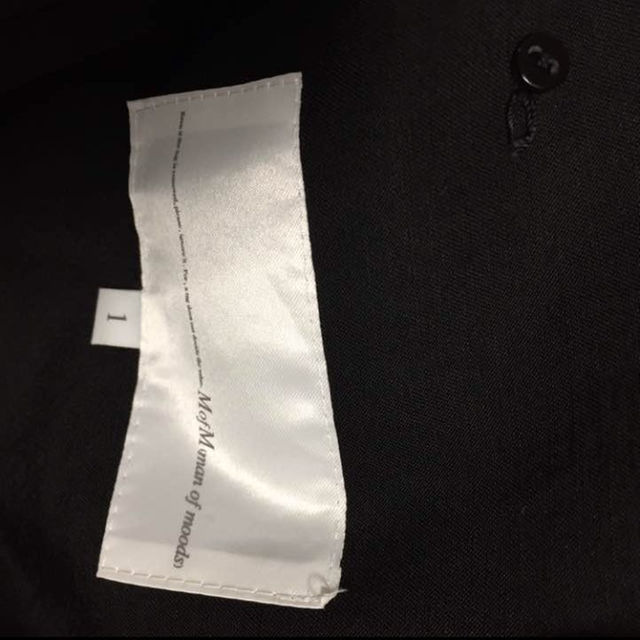 マンオブムーズ man of moods トレンチコート 黒 1 メンズのジャケット/アウター(トレンチコート)の商品写真