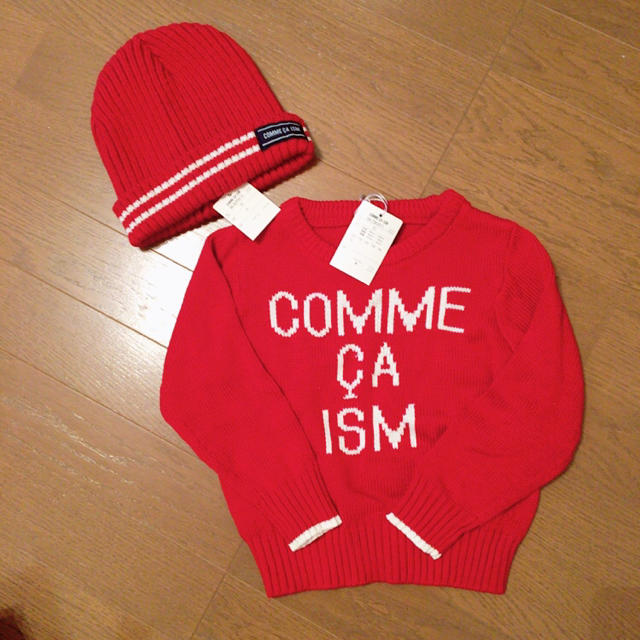 COMME CA ISM(コムサイズム)のニット セット キッズ/ベビー/マタニティのキッズ服女の子用(90cm~)(ニット)の商品写真