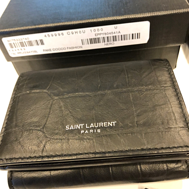 Saint Laurent(サンローラン)のサンローラン 三つ折り財布 未使用💁‍♀️✨✨ メンズのファッション小物(折り財布)の商品写真