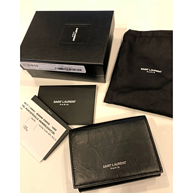 Saint Laurent(サンローラン)のサンローラン 三つ折り財布 未使用💁‍♀️✨✨ メンズのファッション小物(折り財布)の商品写真