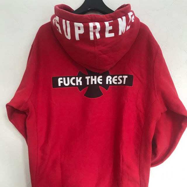 Supreme(シュプリーム)のsupreme independent 12ss パーカー 赤 レッド メンズのトップス(パーカー)の商品写真