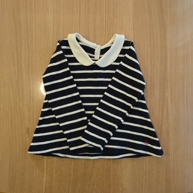 PETIT BATEAU(プチバトー)のプチバトー　マリニエール衿つきカットソー キッズ/ベビー/マタニティのベビー服(~85cm)(シャツ/カットソー)の商品写真