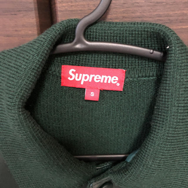 Supreme(シュプリーム)のsaki様 supreme Leather Front Polo Sweater メンズのトップス(ニット/セーター)の商品写真