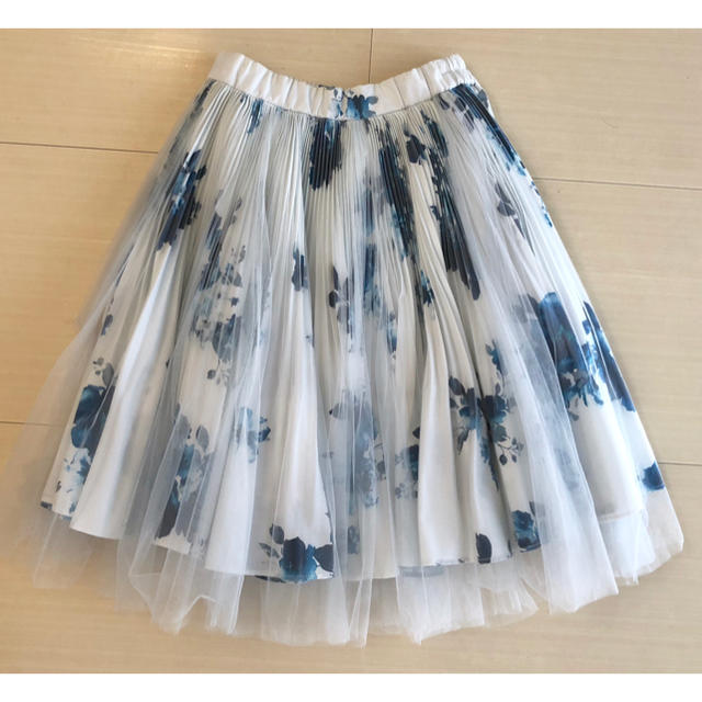 SNIDEL(スナイデル)の花柄チュールスカート レディースのスカート(ひざ丈スカート)の商品写真