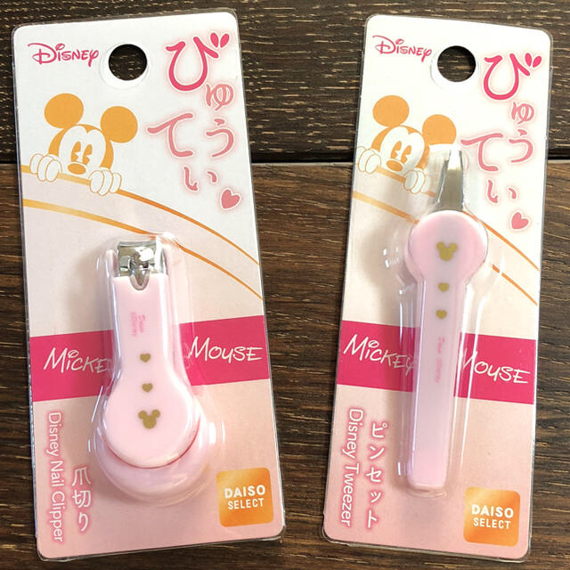 ミッキーマウス(ミッキーマウス)の☆DAISO☆ ミッキー 爪切り＆ピンセット キッズ/ベビー/マタニティの洗浄/衛生用品(爪切り)の商品写真