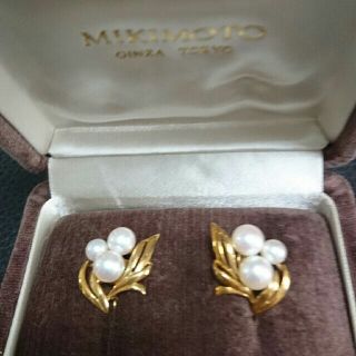 ミキモト(MIKIMOTO)の美品 MIKIMOTO K18パール イヤリング(イヤリング)