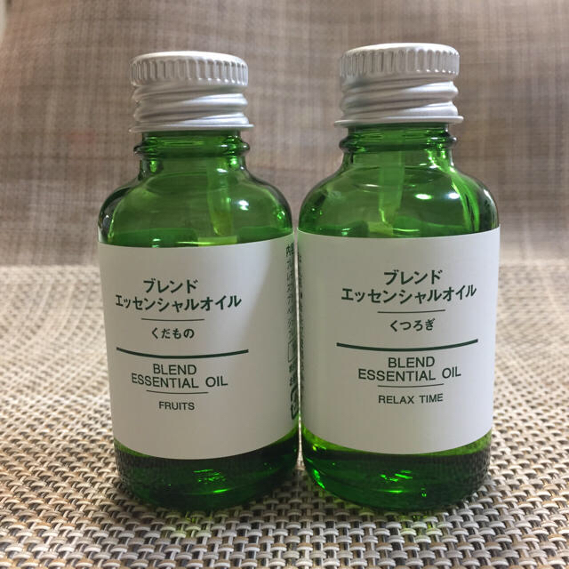 MUJI (無印良品)(ムジルシリョウヒン)の無印 ◉ エッセンシャルオイル 30ml 2本 / くだもの くつろぎ  コスメ/美容のリラクゼーション(エッセンシャルオイル（精油）)の商品写真