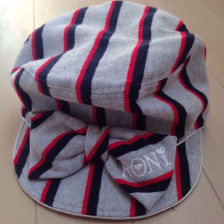 ロニィ(RONI)のRONI☆ストライプキャップ帽子☆M(52〜54)(帽子)