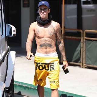 チャンピオン(Champion)のjustin  bieber着用 purposetour pants(ショートパンツ)