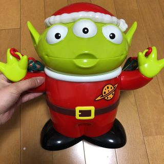 ディズニー(Disney)のリトルグリーンメン クリスマスポップコーンバケット(キャラクターグッズ)