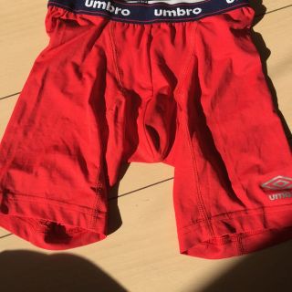 アンブロ(UMBRO)のumbro インナースパッツ 3分 レッド used 140cm(その他)