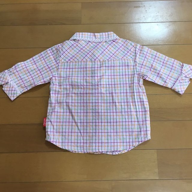 mezzo piano(メゾピアノ)のmezzo piano メゾピアノ チェック柄シャツ【90㎝】 キッズ/ベビー/マタニティのベビー服(~85cm)(その他)の商品写真