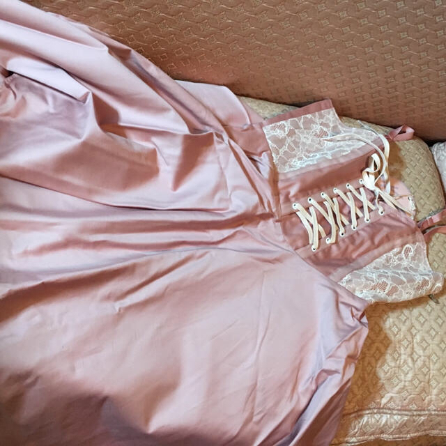 Katie(ケイティー)の 格安 Katie 新品 コルセッティ ドレス ワンピース ピンク レディースのワンピース(ミニワンピース)の商品写真