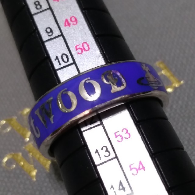 Vivienne Westwood(ヴィヴィアンウエストウッド)のコンジットストリートリング　ブルー　12号 レディースのアクセサリー(リング(指輪))の商品写真