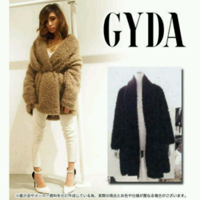 GYDA(ジェイダ)のGYDAプードルロングコート レディースのジャケット/アウター(ロングコート)の商品写真