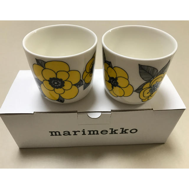 marimekko(マリメッコ)の【新品未使用】マリメッコ ラテマグ ２個セット インテリア/住まい/日用品のキッチン/食器(グラス/カップ)の商品写真