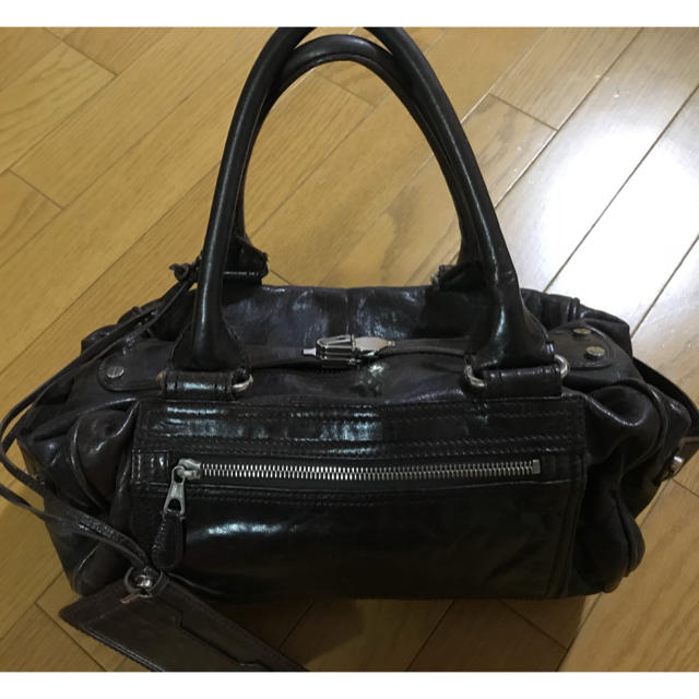 BALENCIAGA BAG(バレンシアガバッグ)のBALENCIAGA バレンシアガ ウィスタルスモール ハンドバッグ レザー 茶 レディースのバッグ(ハンドバッグ)の商品写真