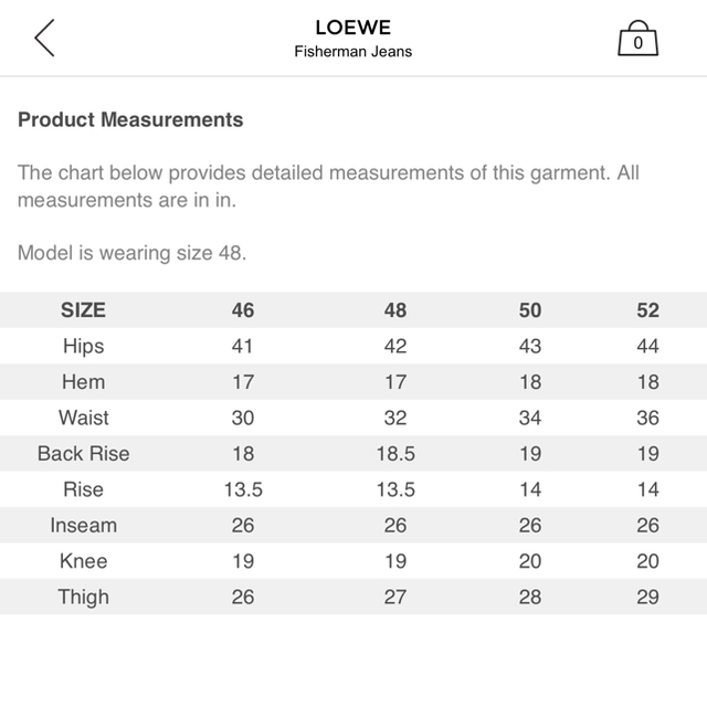 LOEWE(ロエベ)の 新品正規品 LOEWE ロエベ フィッシャーマン デニム 48 メンズのパンツ(デニム/ジーンズ)の商品写真